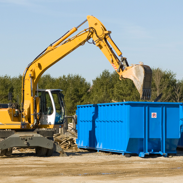 can i choose the location where the residential dumpster will be placed in Burneyville OK